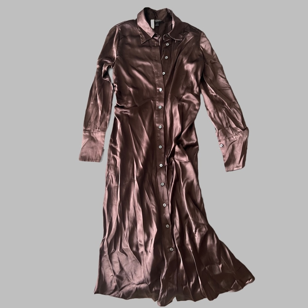 Banana Republic Brown Muse Silk Maxi Dress